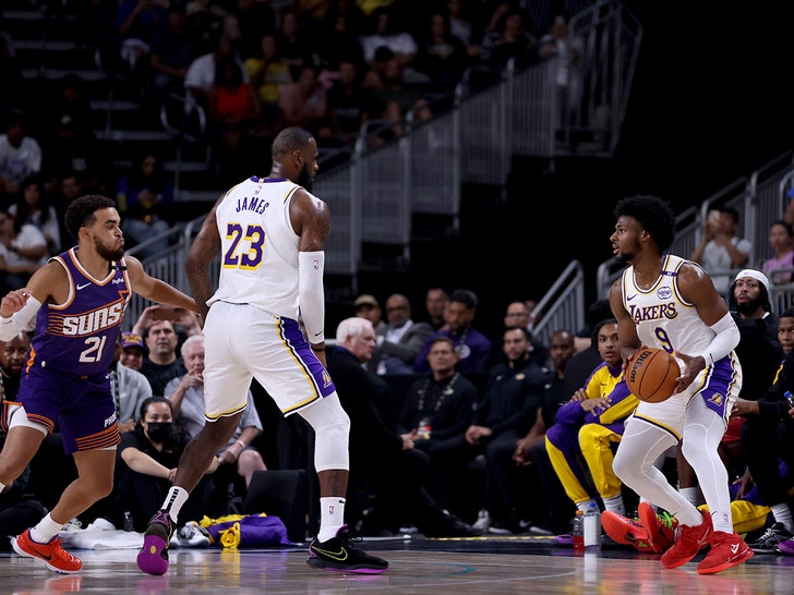 lebron james and bronny getty 2