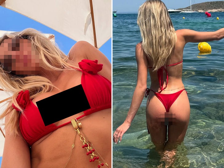 Alix Earle's Red-Hot Bikini In Spain