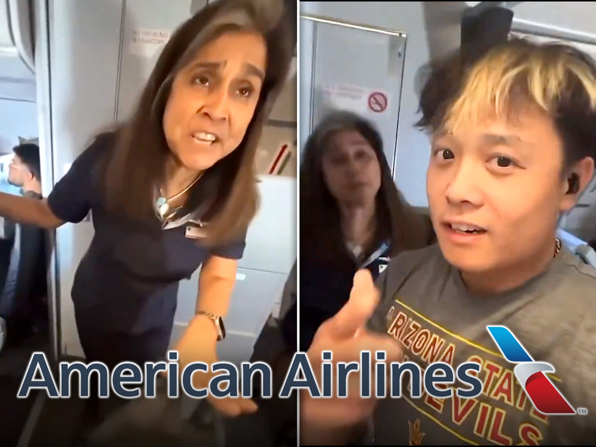 can you chew tobacco on a plane american airlines American Airlines Passenger Gets Ejected After Vaping Dispute With  Stewardess on Video