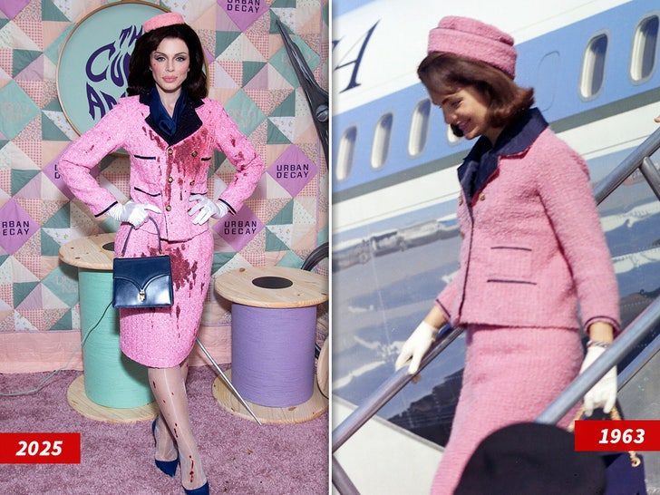 julia fox jackie kennedy split sub swipe getty