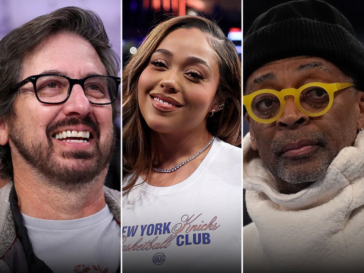 knicks v bucks celebs launch getty\