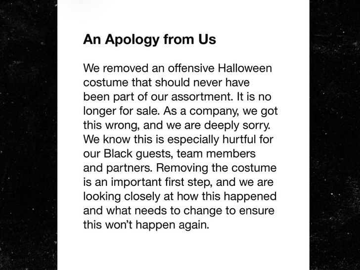 target apology