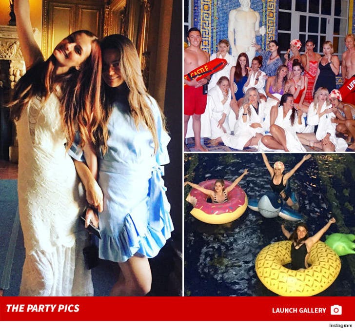 Model Lydia Hearst -- Epic Bachelorette Weekend at Family Castle