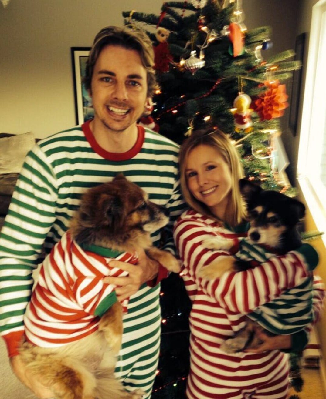 Dax Shepherd and Kristen Bell