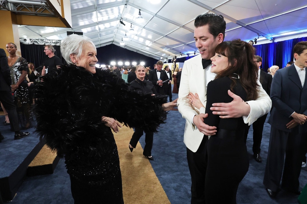 Jamie Lee Curtis, Jonathan Scott, and Zooey Deschanel