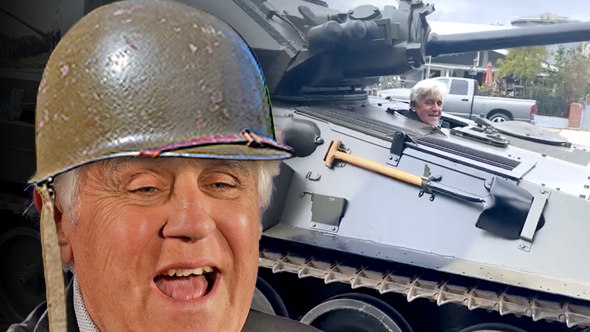 Jay Leno Drives Tank Down City Street, on Video