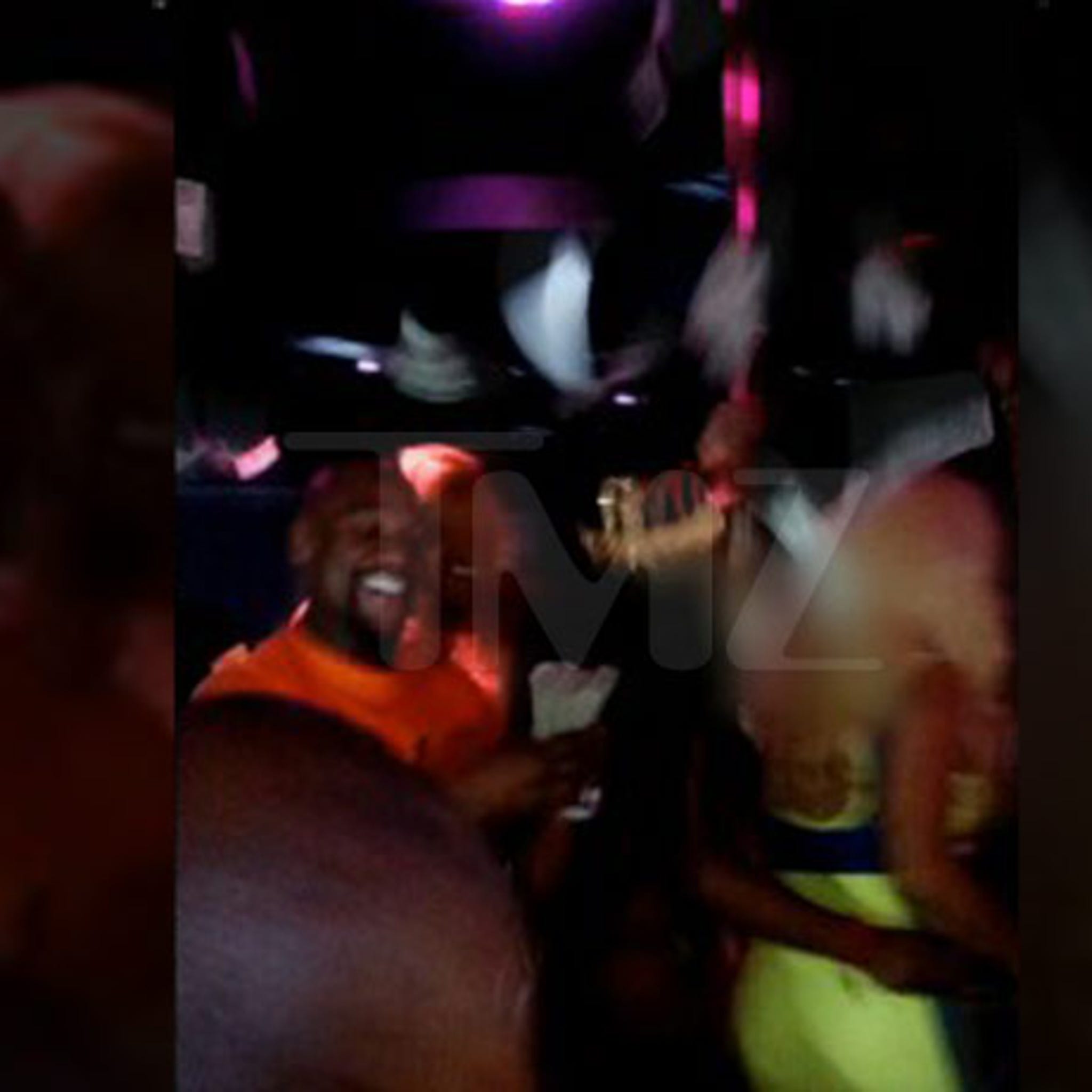 Floyd Mayweather Jr. -- Strip Club Monsoon After T.I. Fight