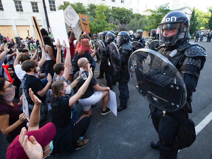 Protesters Face Off With Police