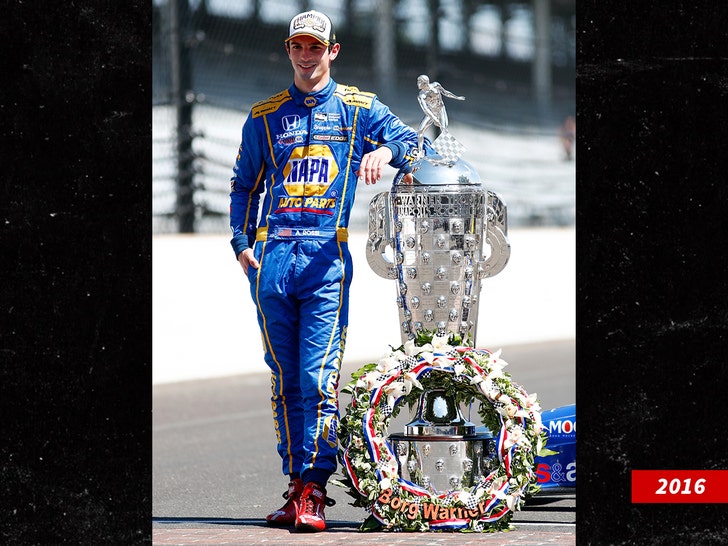 alexander rossi winning the indy 500