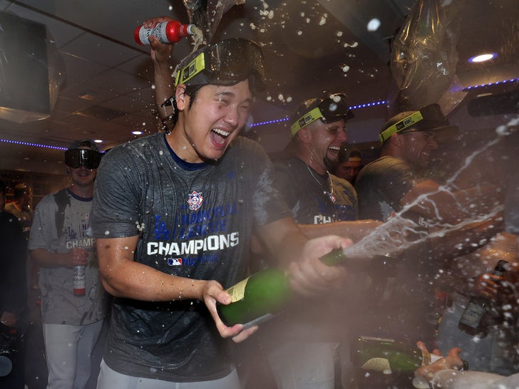 Dodgers Celebrate National League Championship Series Win