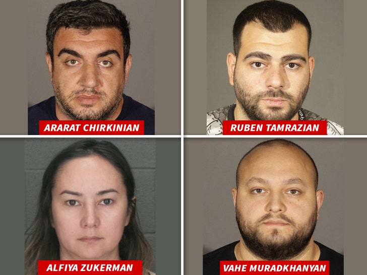 Alfiya Zukerman Ruben Tamrazian Vahe Muradkhanyan Ararat Chirkinian bear fraud mug shots 1