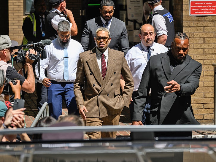 chris brown leaving court in london getty 3