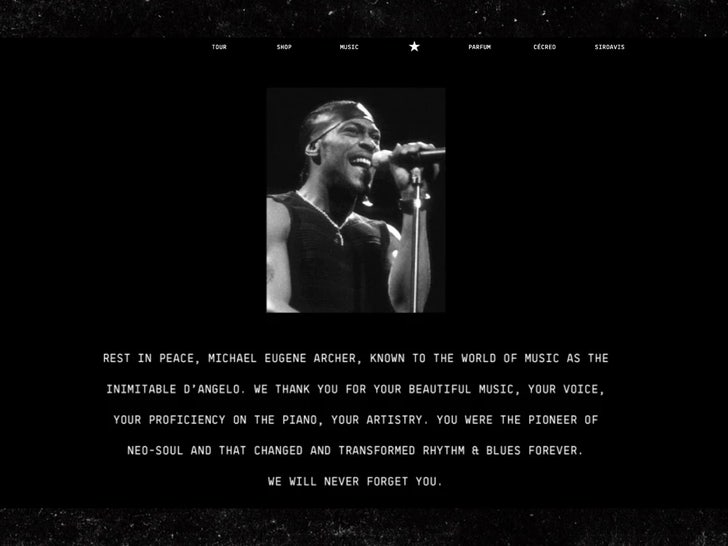beyonce D'angelo tribute beyonce.com