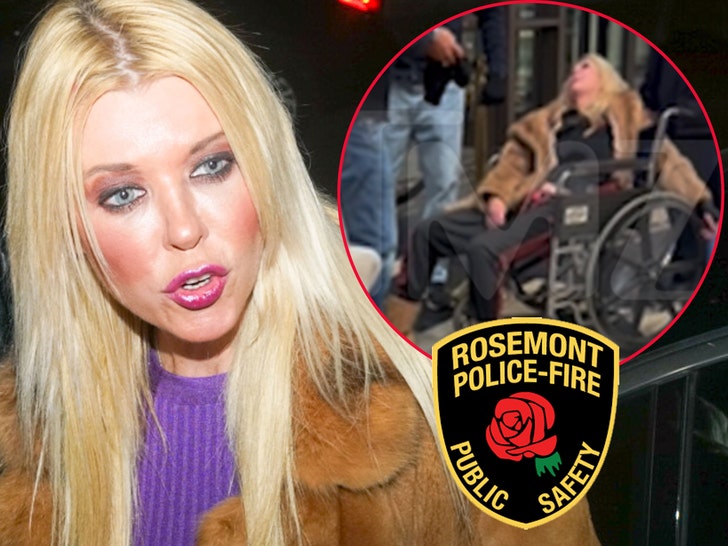 tara reid wheelchai rosemont, IL police logo getty tmz