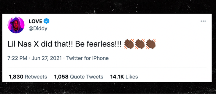 Lil Nas X Defends His BET Awards Performance & Kiss, Diddy Gives Props
