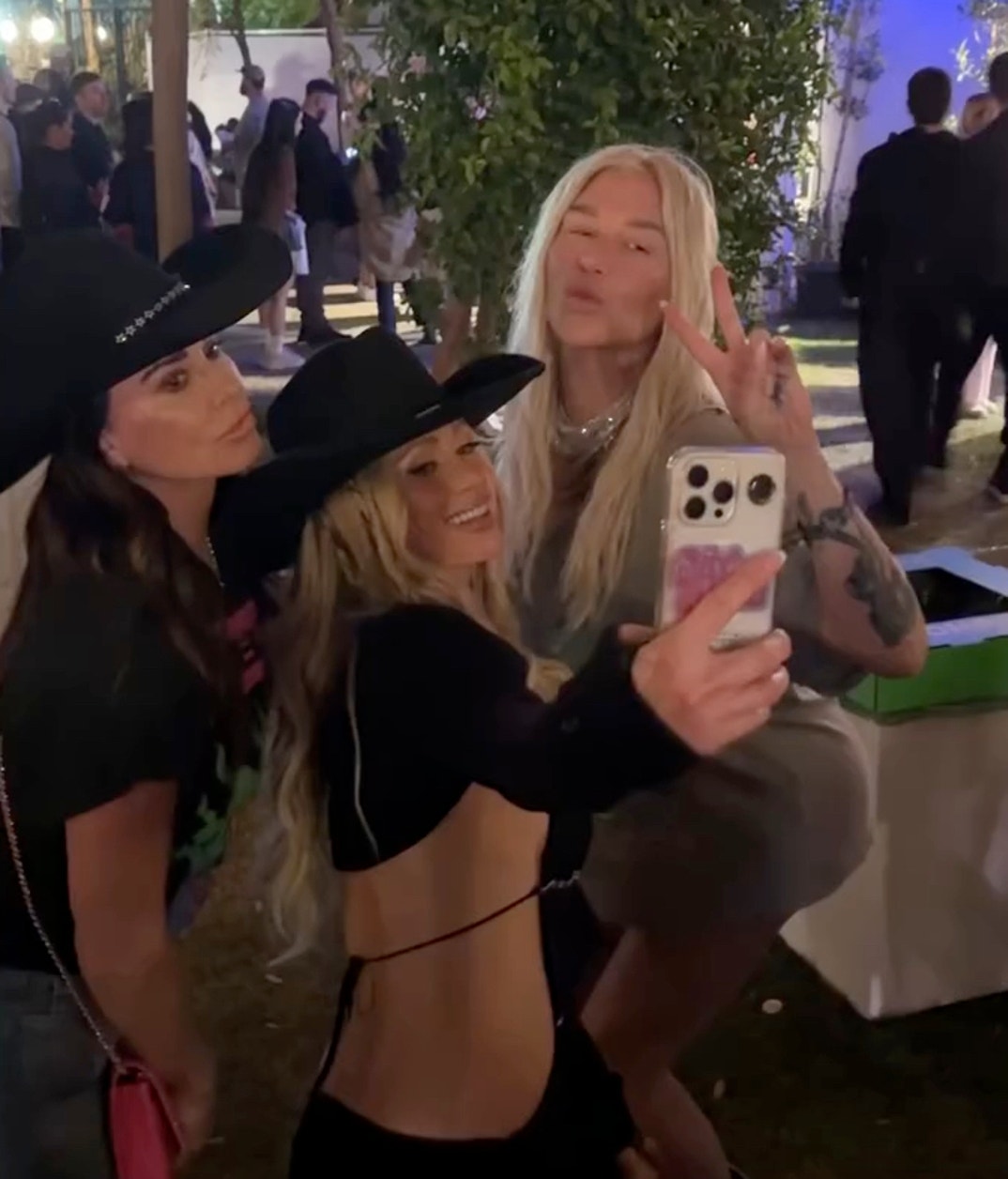 Kyle Richards, Paris Hilton and Kesha