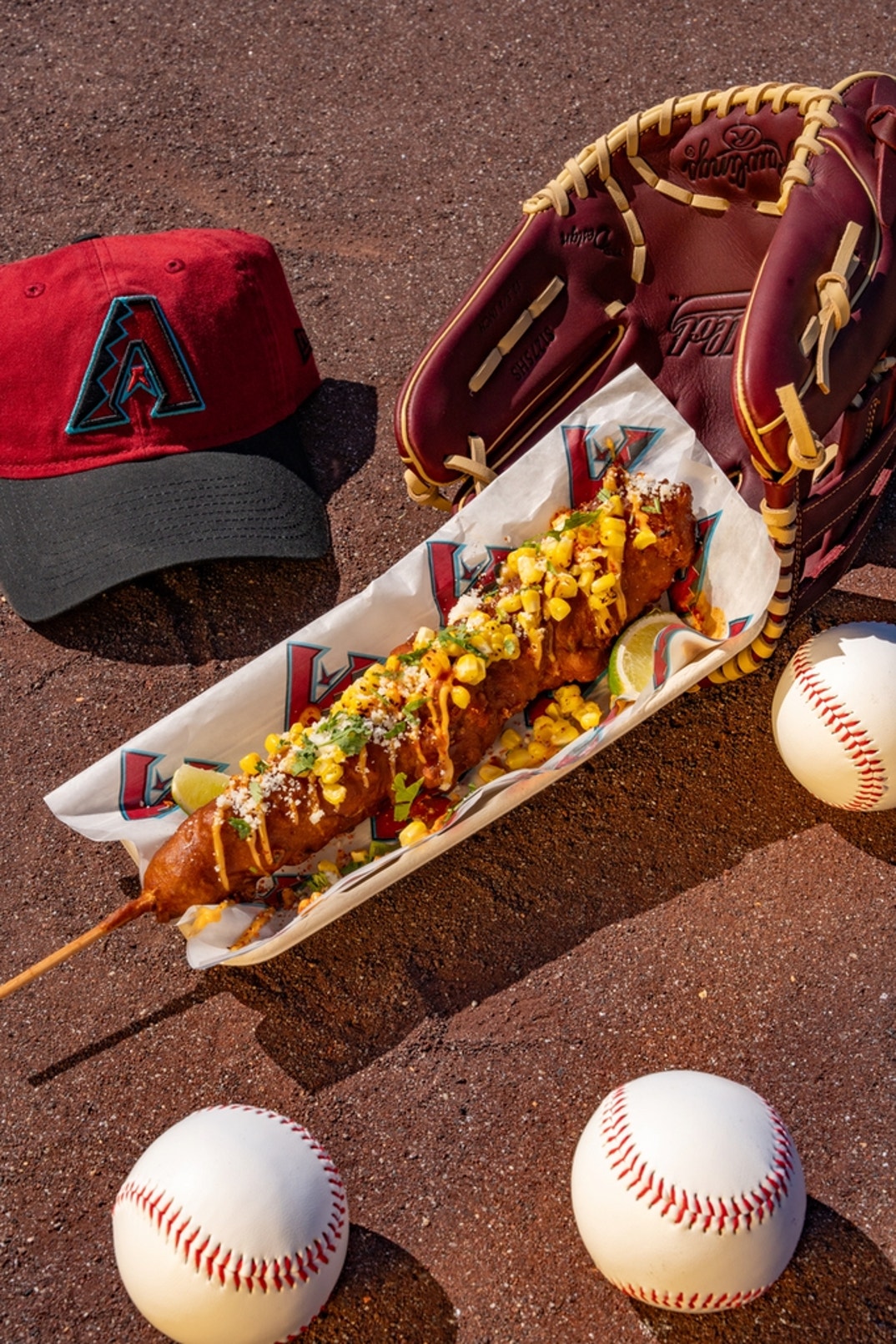 Footlong Elote Corn Dog
