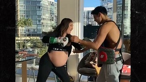 Ryan Garcia Takes Celebratory Punches from Pregnant GF, 'Gonna be a Girl Dad!'