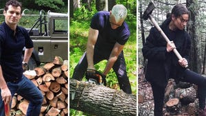 Celebrity Lumberjacks With HollyWOOD Chops