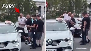 Tyson Fury Attempts To Kick Cabbie's Car After Apparent Tiff With Driver In France