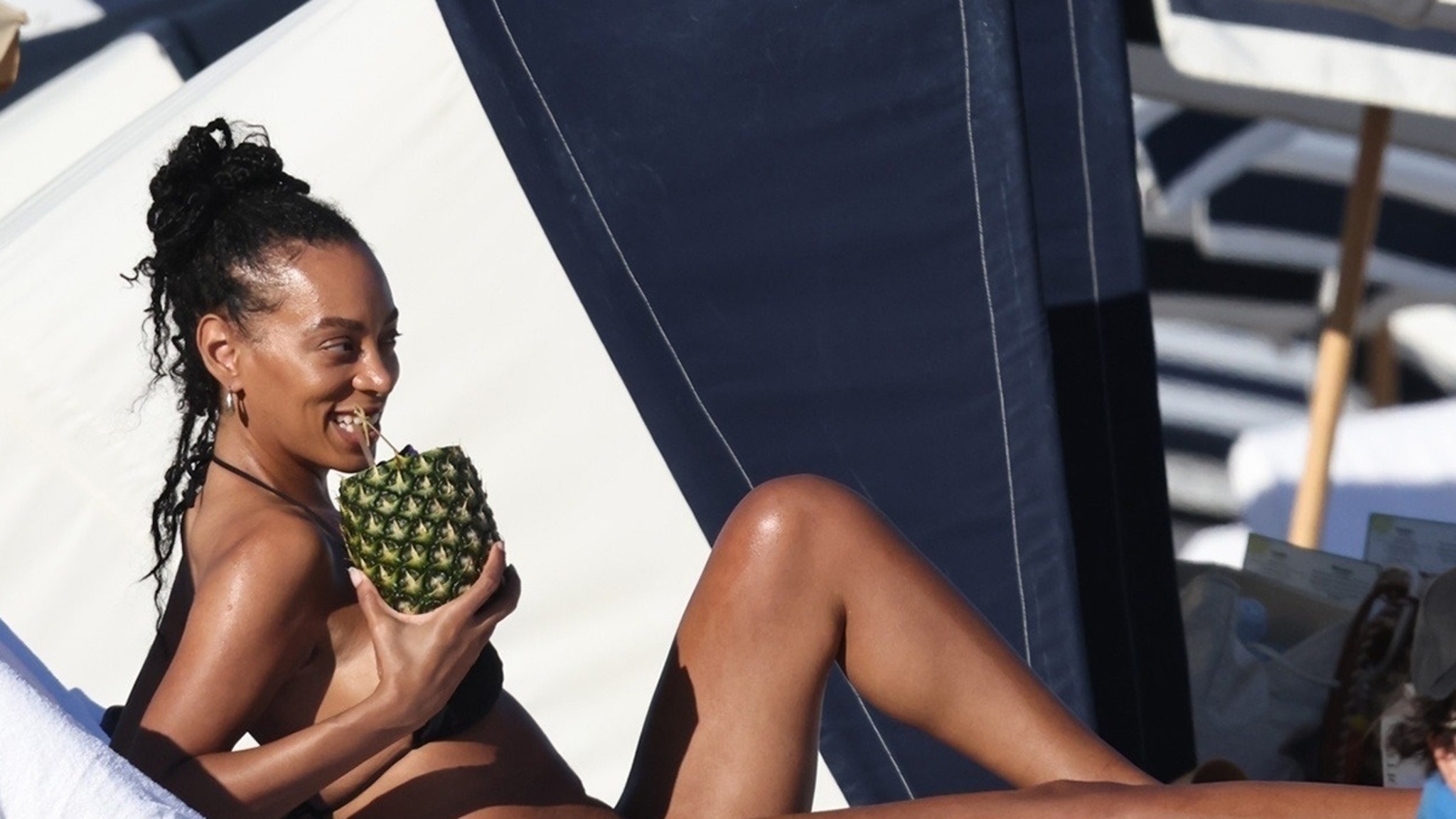 Solange Knowles Spotted on Miami Beach with Boyfriend Gio Escobar