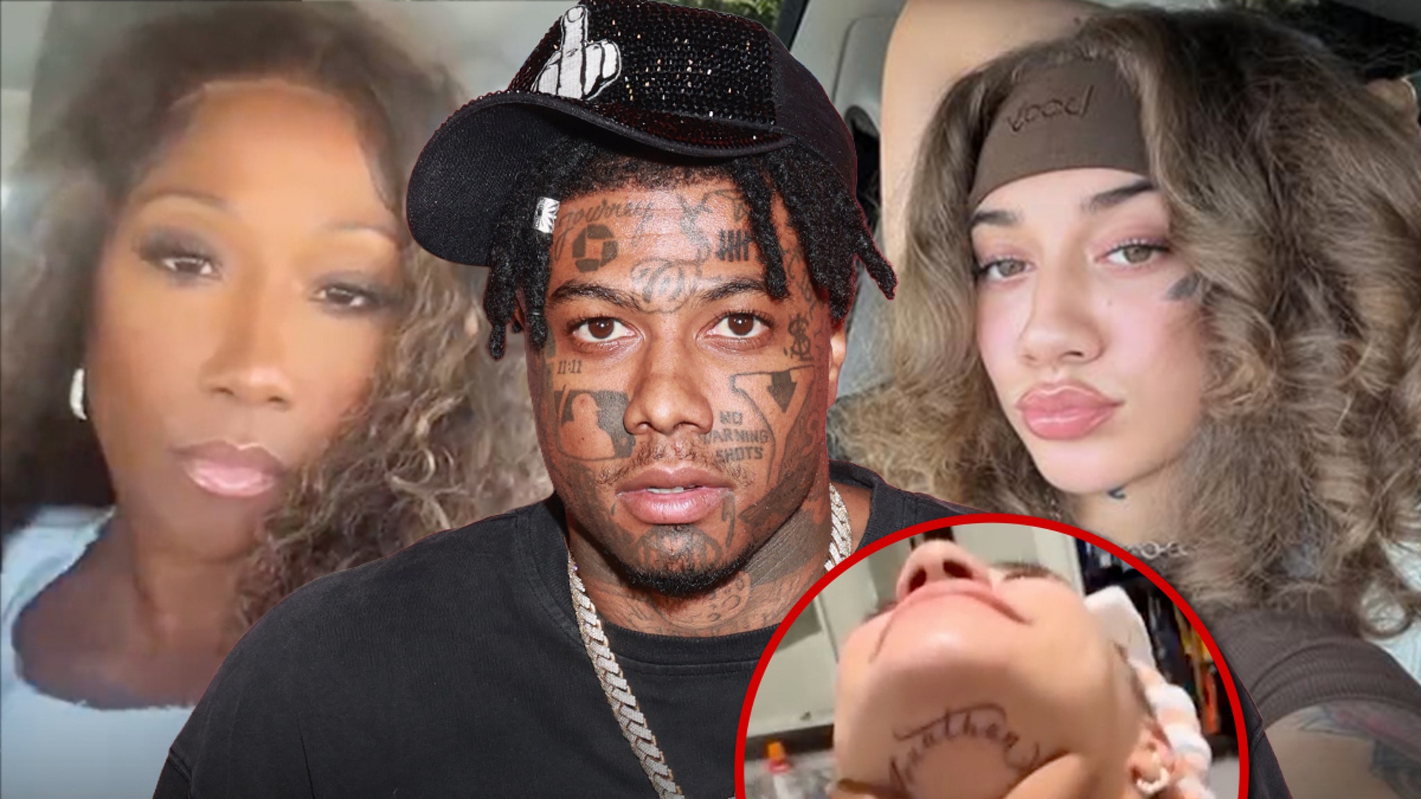 Blueface’s Mom Clowns His New GF for Spelling His Name Wrong in Tattoo Blueface’s Mom Clowns His New GF for Spelling His Name Wrong in Tattoo