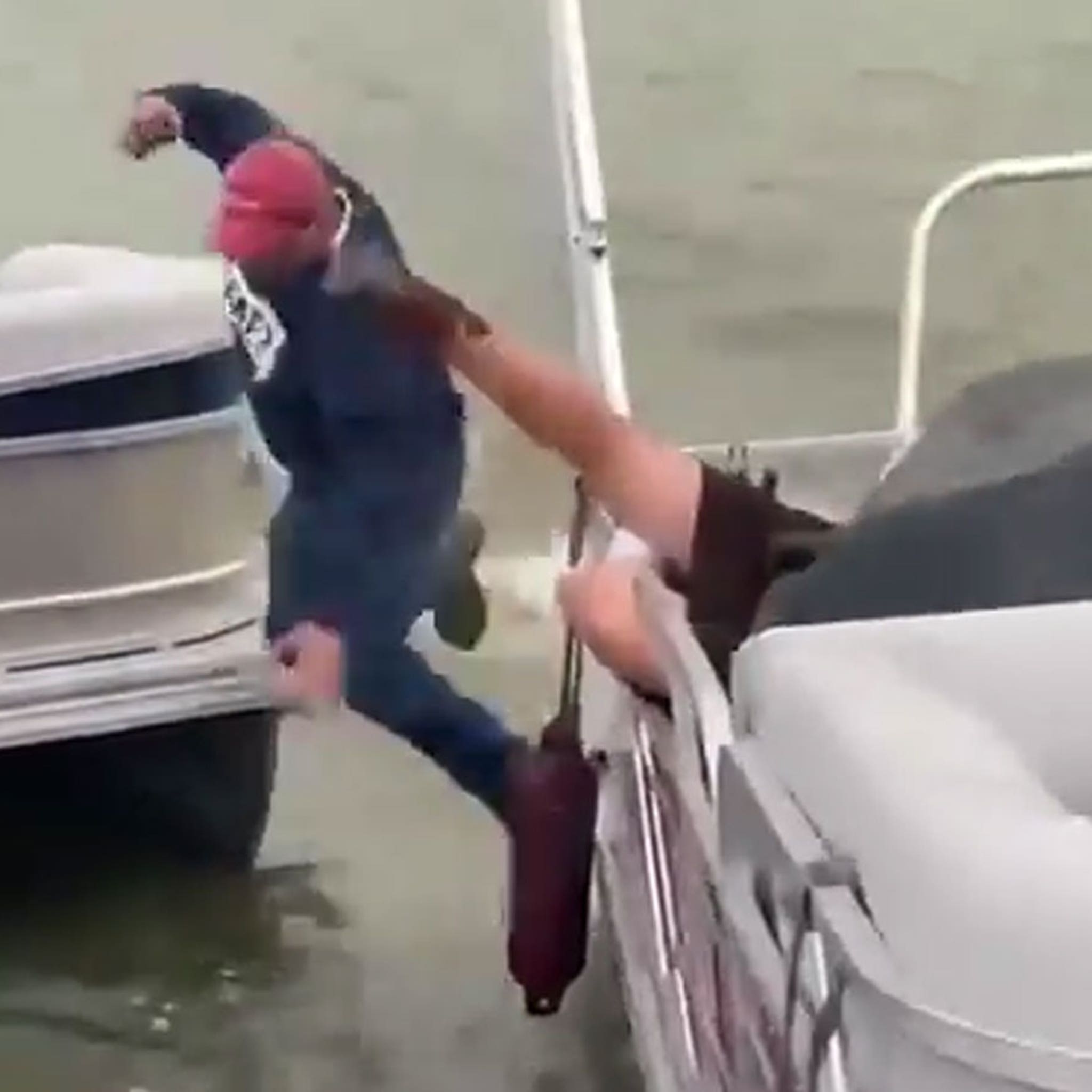 Marriage Proposal Hilariously Fails As Groom Falls Off Boat