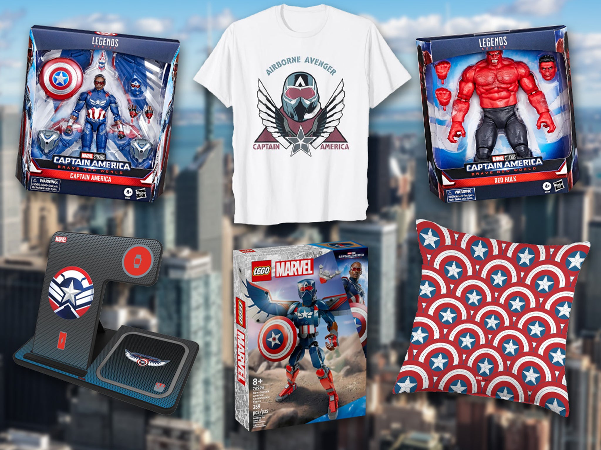 Captain America: Brave New World Merch -- Toys, Tees and More!