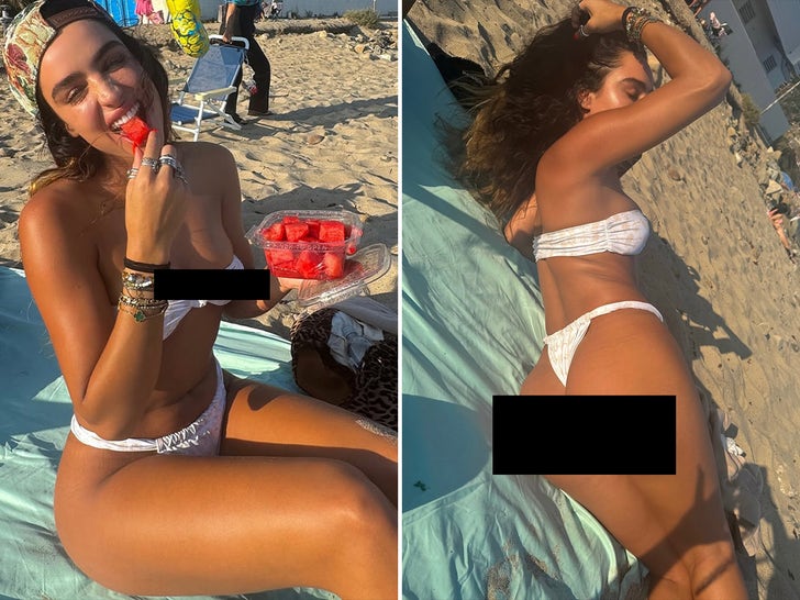 Sommer Ray’s Beach Picnic, Nothin’ but Toasty Buns and Watermelon!