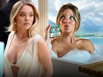 sydney sweeney and bath water soap ad 1