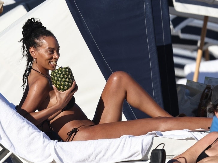 Solange Knowles at the Beach