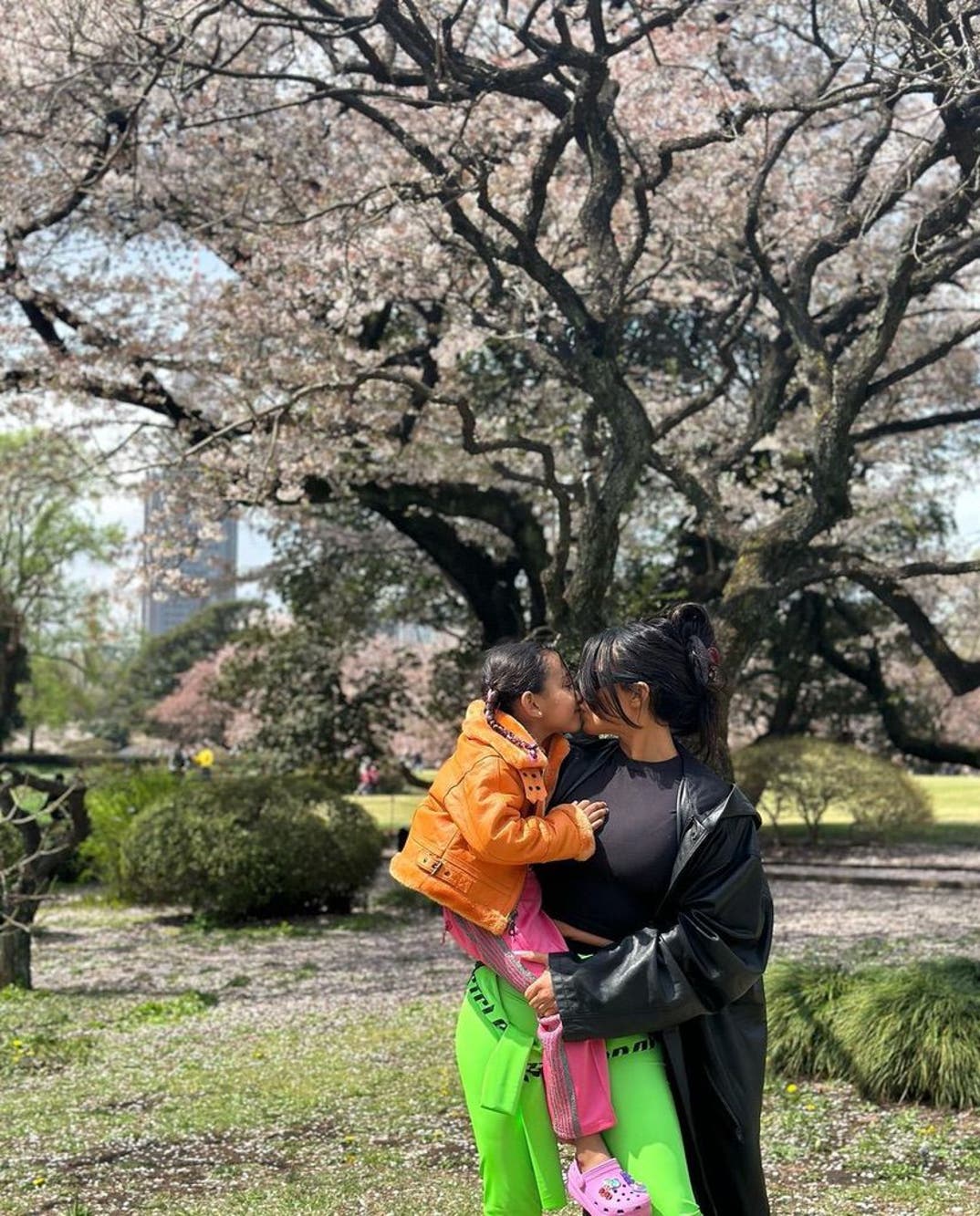 Kim Kardashian and Chicago West