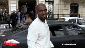 Kanye West -- All Smiles in Paris, If Photogs Don't Talk