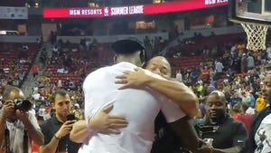 LeBron James Hugged It Out with Tyronn Lue at NBA Summer League