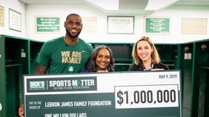 LeBron James Presents $1 Million Check to I Promise School for New Gym