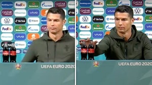 Cristiano Ronaldo Upset at Coke Bottles At Euro 2020 Podium, Drink Water!
