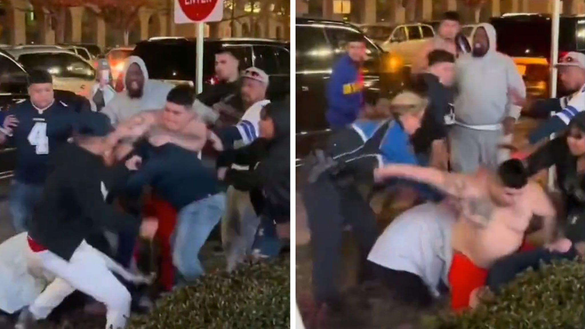 49ers fans get into brawl at preseason game in front of several children
