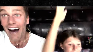 Tom Brady Freaks Out On 'Tower Of Terror' Ride During Disney Day With Kids
