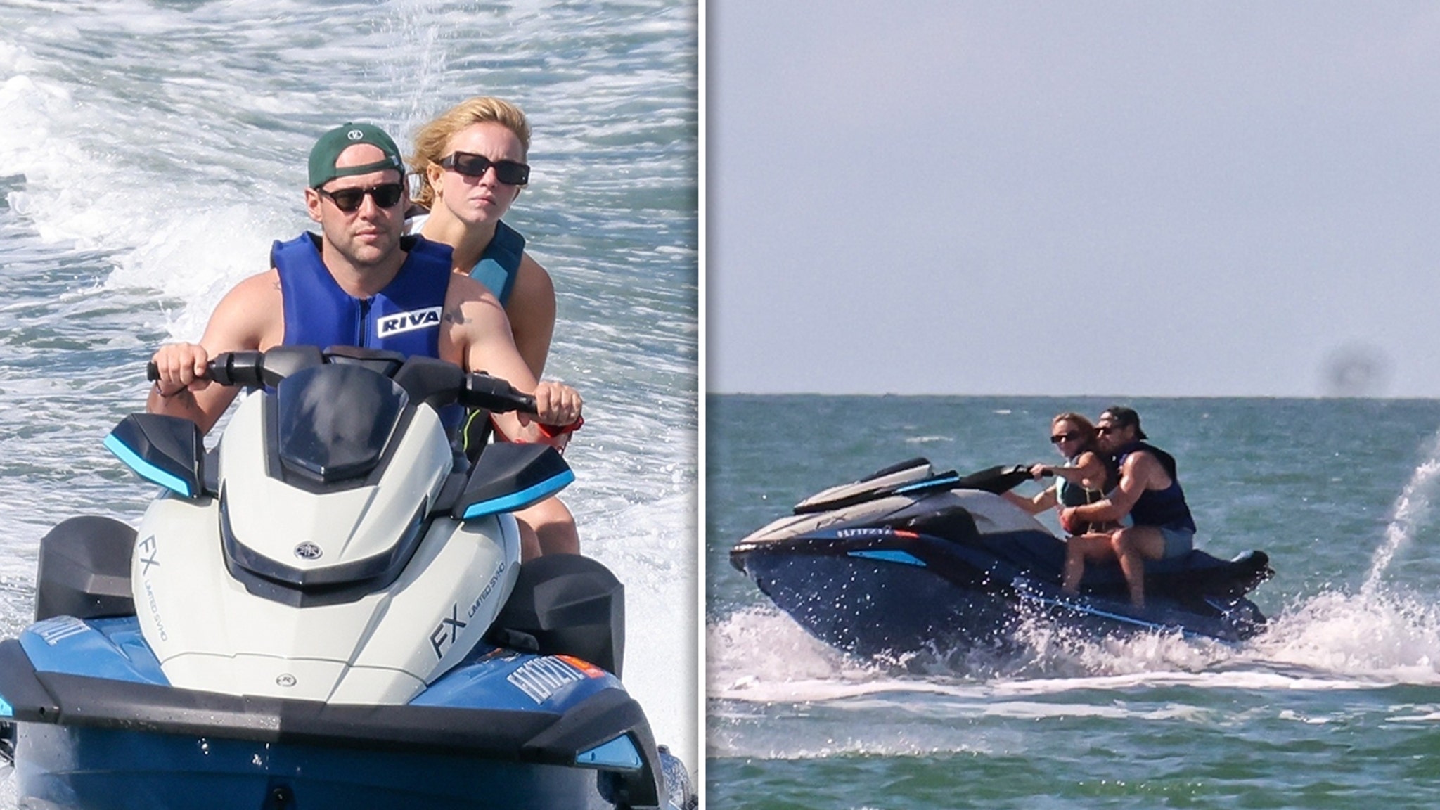 Sydney Sweeney, Scooter Braun Hold Each Other Tight On Sea-Doo Ride