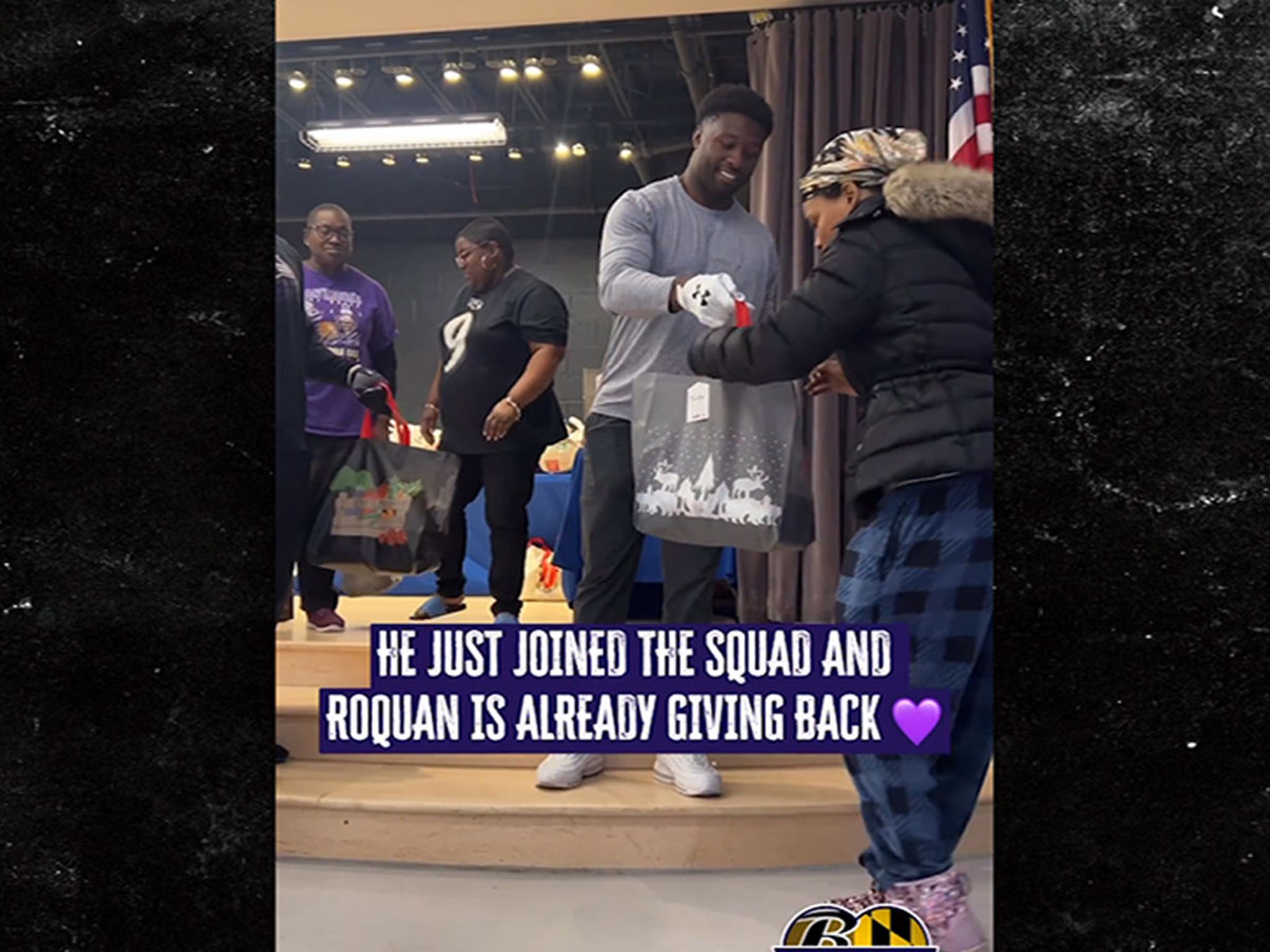 Ravens players come together to donate Thanksgiving meals 