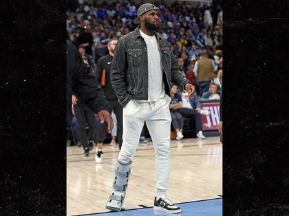 lebron james in walking boot