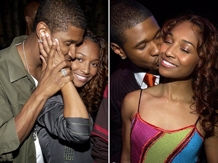 Usher And Chilli Happier Times