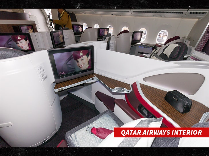 Pesawat Qatar Airways di dalam Sub Getty Swipe