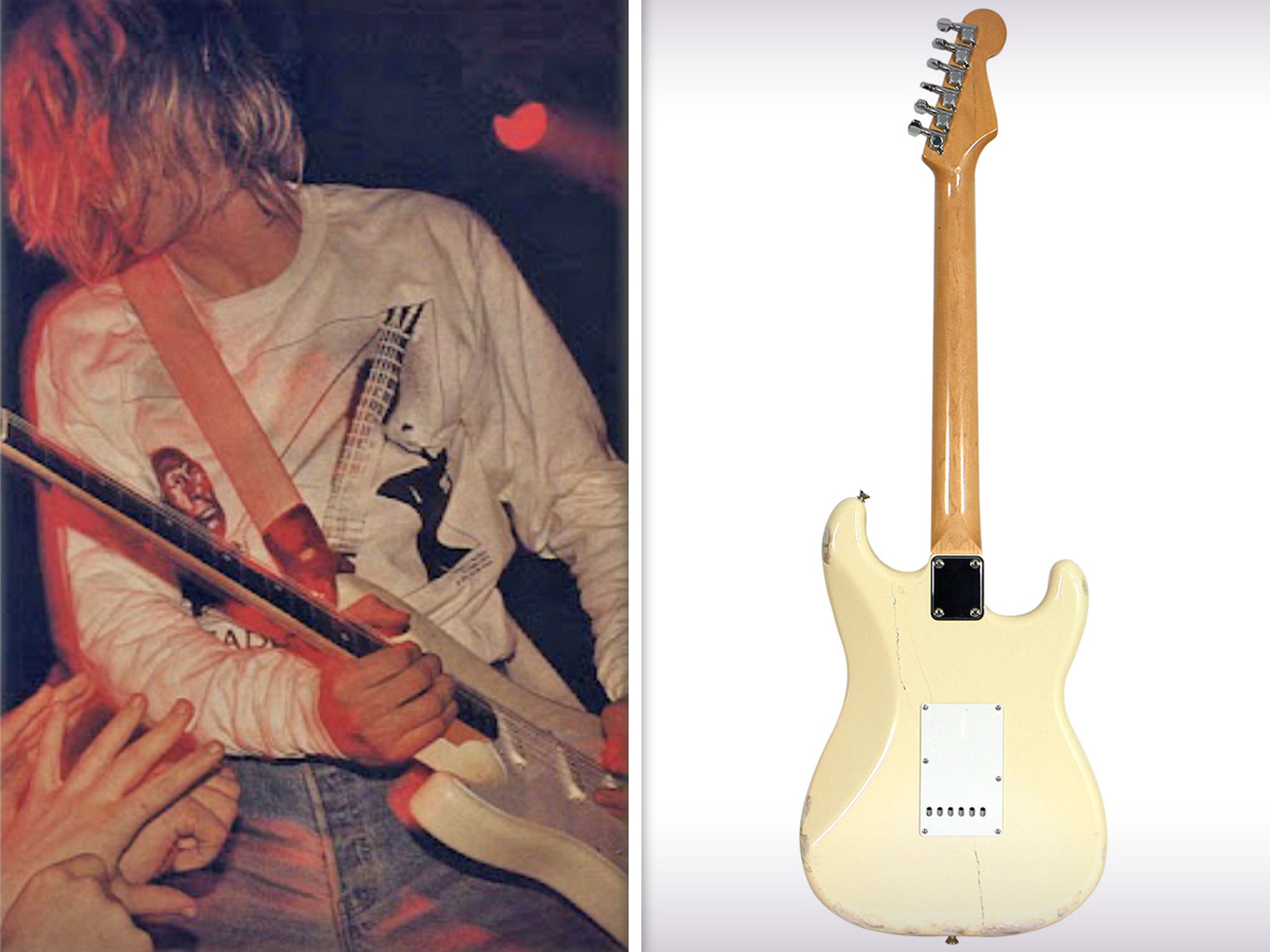 その他 kurt cobain Julien's Auctions Is Selling Kurt Cobain's Smashed Guitar