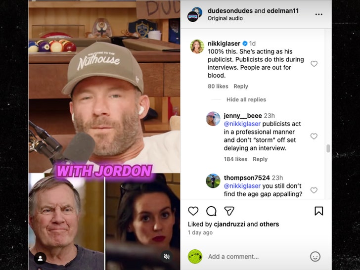 Julian Edelman on Bill Belichick and Jordon Hudson Insta