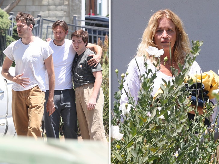 Michael Madsen's Sons Hug Outside Malibu Home Where He Died