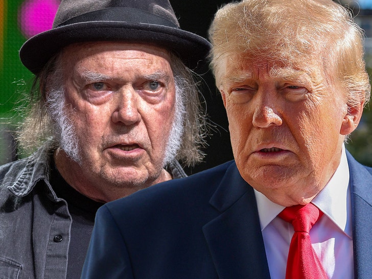 neil young donald trump getty