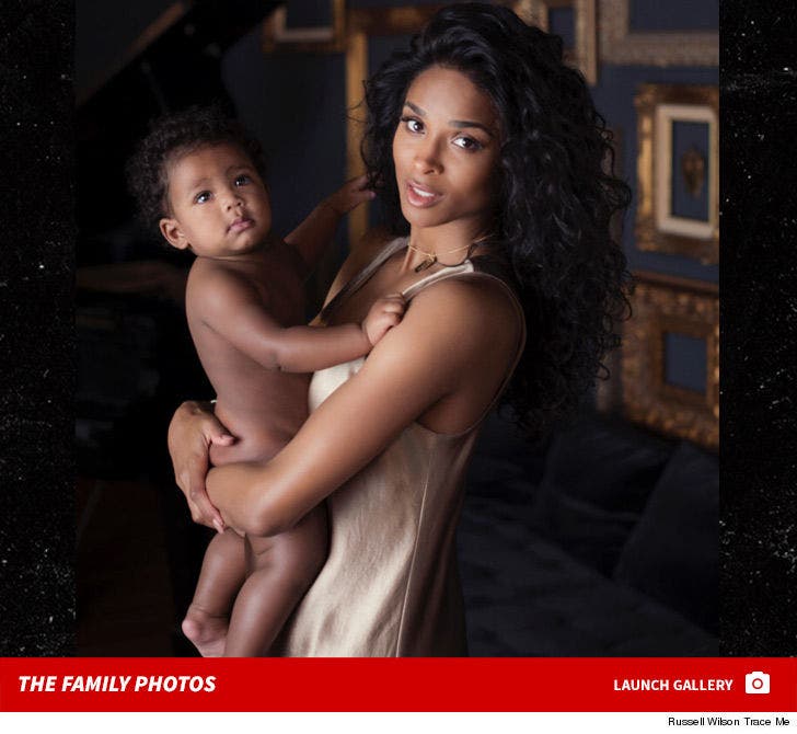 Russell Wilson and Ciara -- Baby Photos on Trace Me