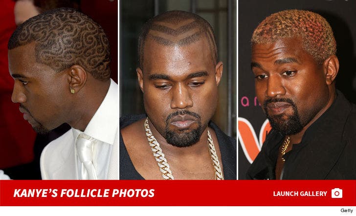 Kanye West's Follicle Photos -- Through The Years
