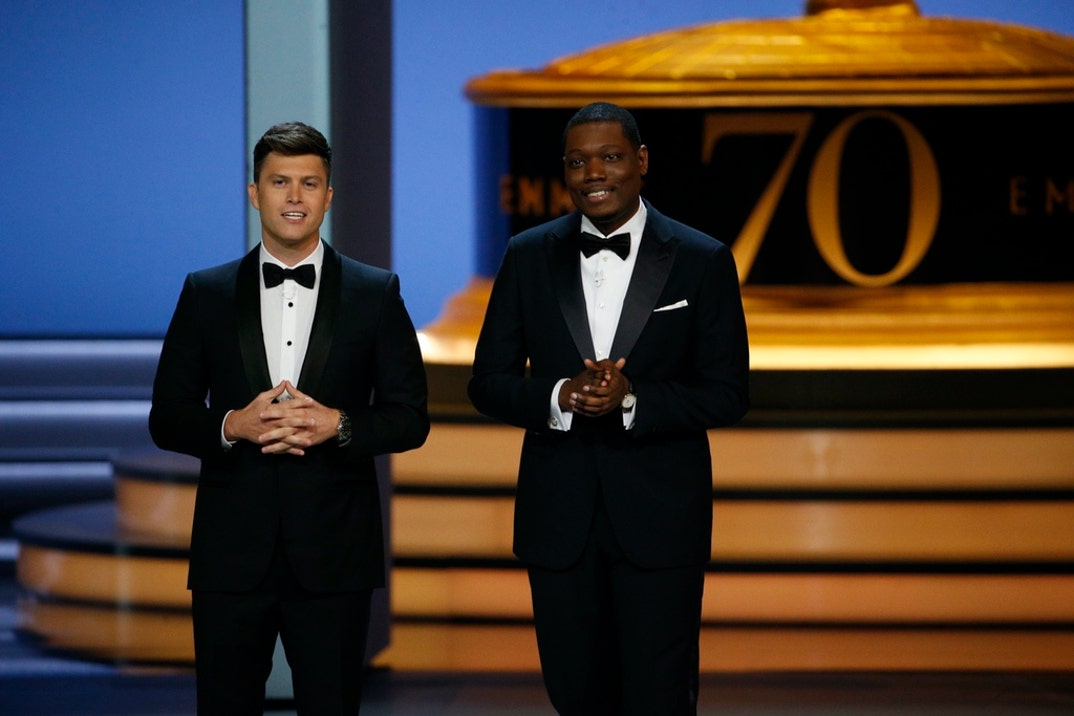 Colin Jost and Michael Che hosted the 70th Annual Primetime Emmy Awards.